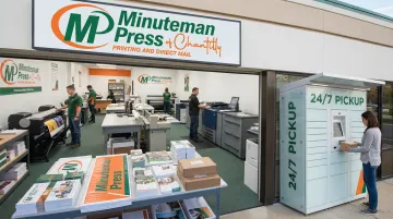 Minuteman Press Chantilly print fulfillment options including same-day production and pickup kiosk