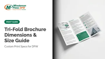 Tri-Fold Brochure Dimensions & Size Guide