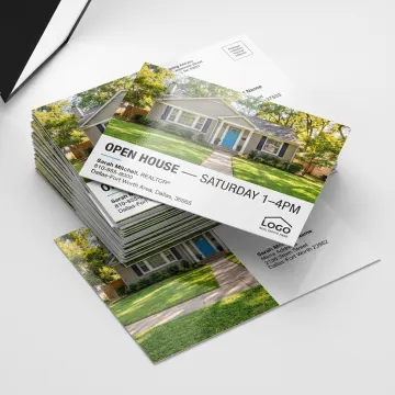 Real estate marketing postcards for property promotion