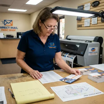 Printing direct mail postcards for an HVAC campaign
