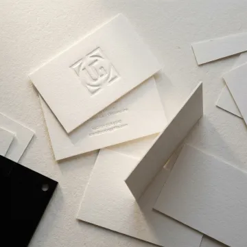 Premium embossed business cards