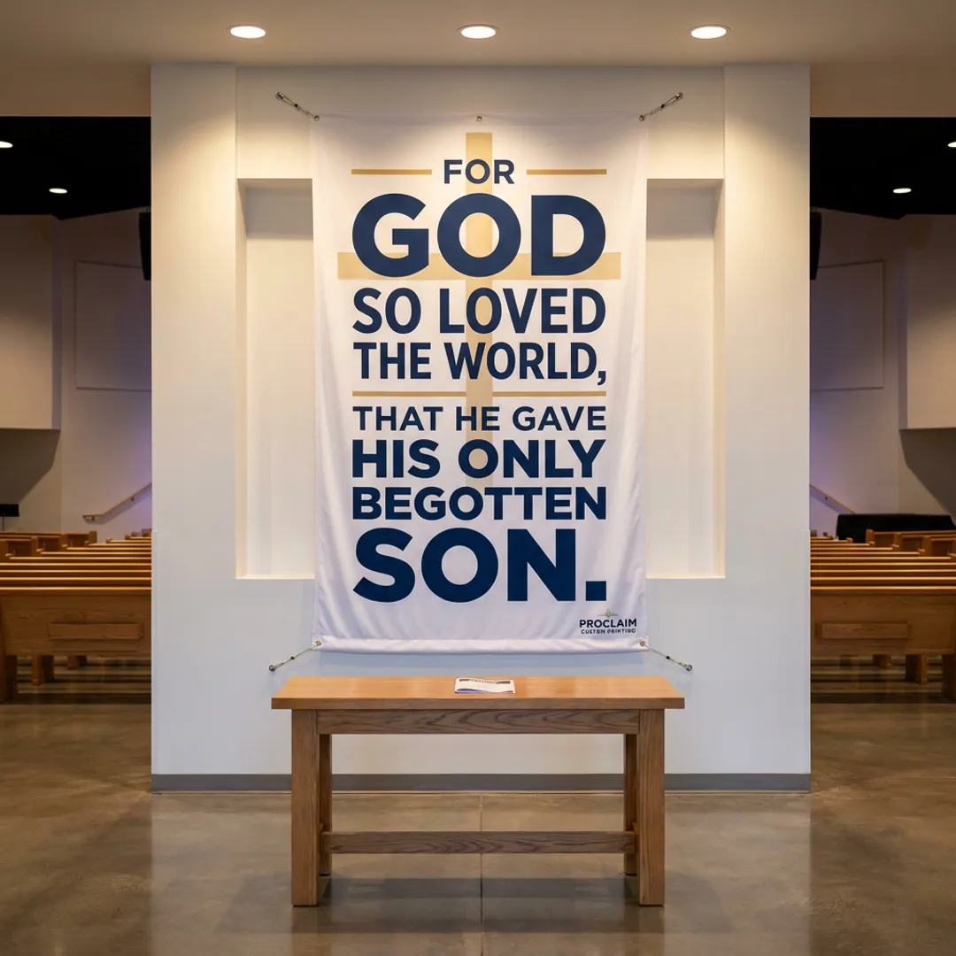 Custom Church Banners for Sanctuary Walls