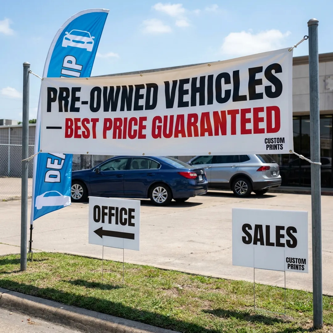 Custom Car Dealership Signs in Garland, TX