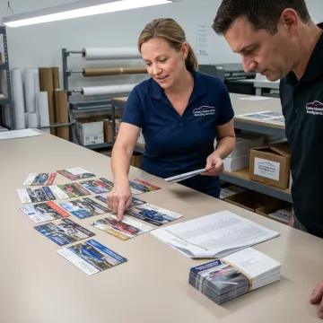 Direct mail campaign planning and printing process