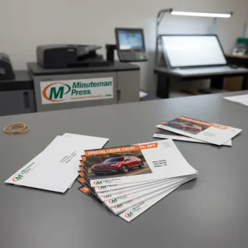 Automotive direct mail postcards for dealership marketing