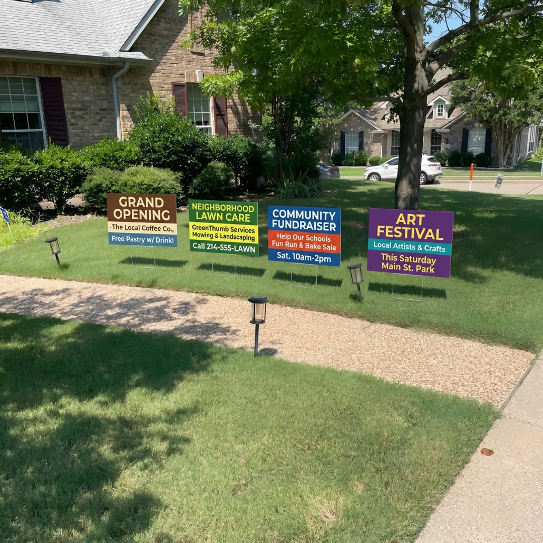 Custom Yard Signs in Dallas