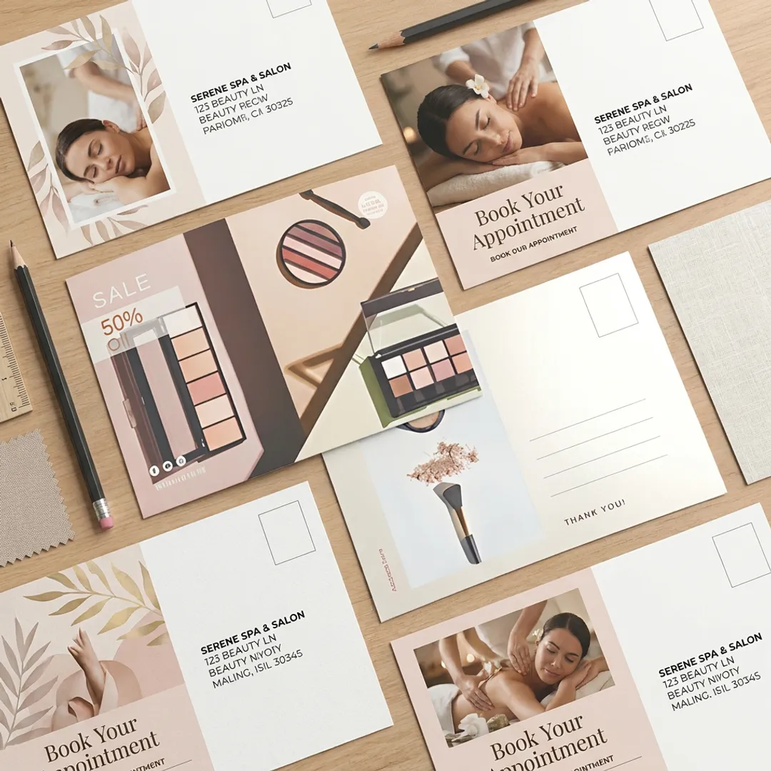 Salon & Spa Marketing Postcards — Direct Mail Examples