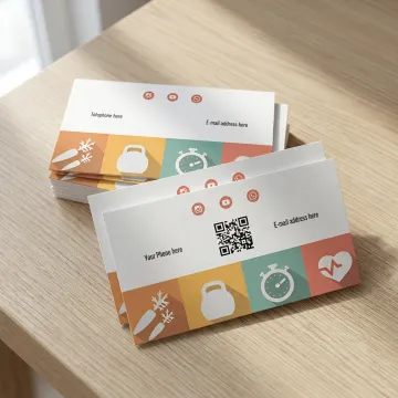 Custom business cards with QR code