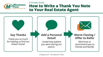 Three-part structure for writing a thank you note to your realtor