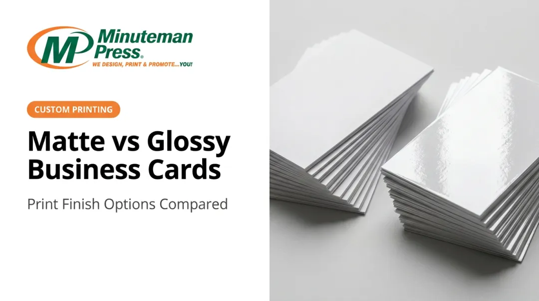 Matte vs Glossy Business Cards