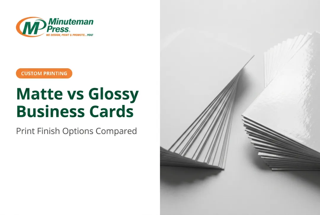Matte vs Glossy Business Cards