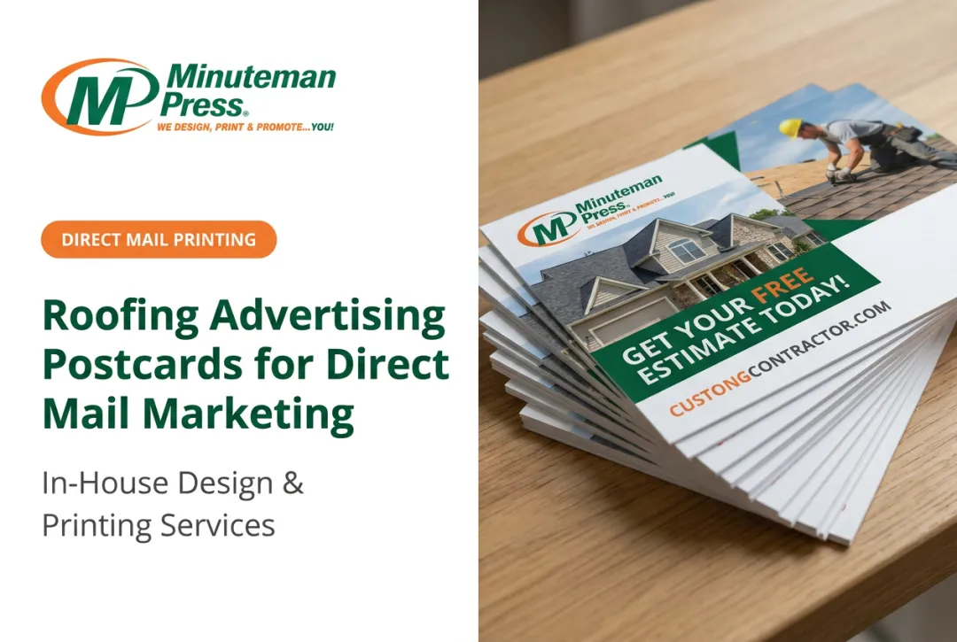 Roofing Advertising Postcards for Direct Mail Marketing