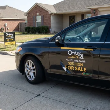 Real Estate car magnet branding