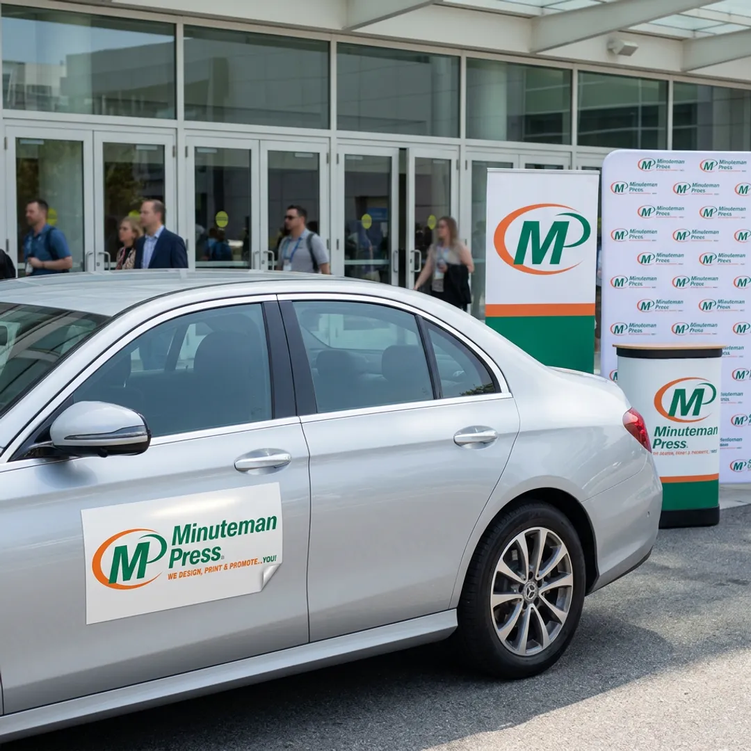 Trade show vehicle signage