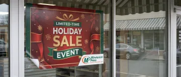 Seasonal event window cling display