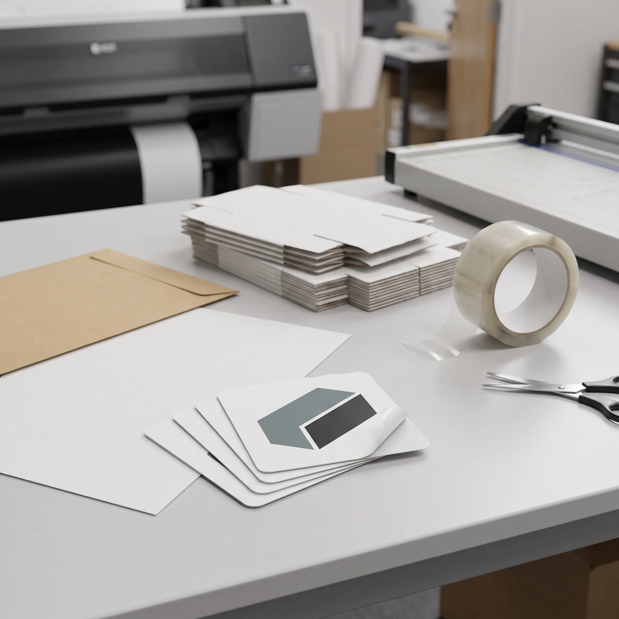 Corporate branding business card stickers
