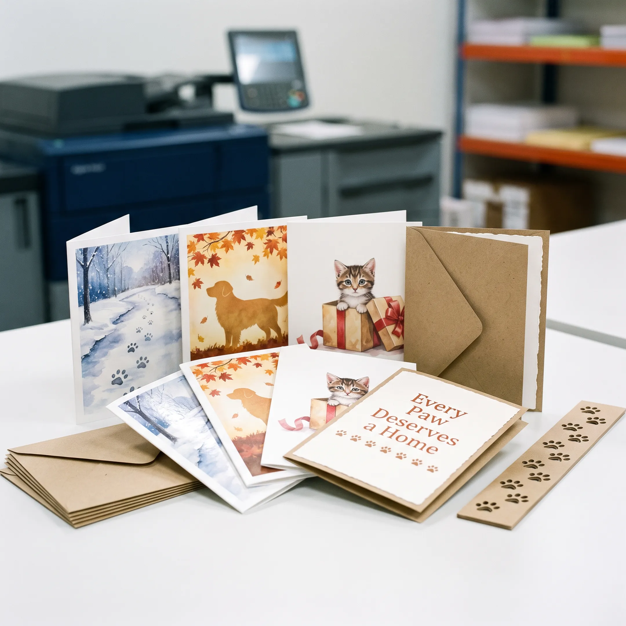 Animal shelter holiday cards