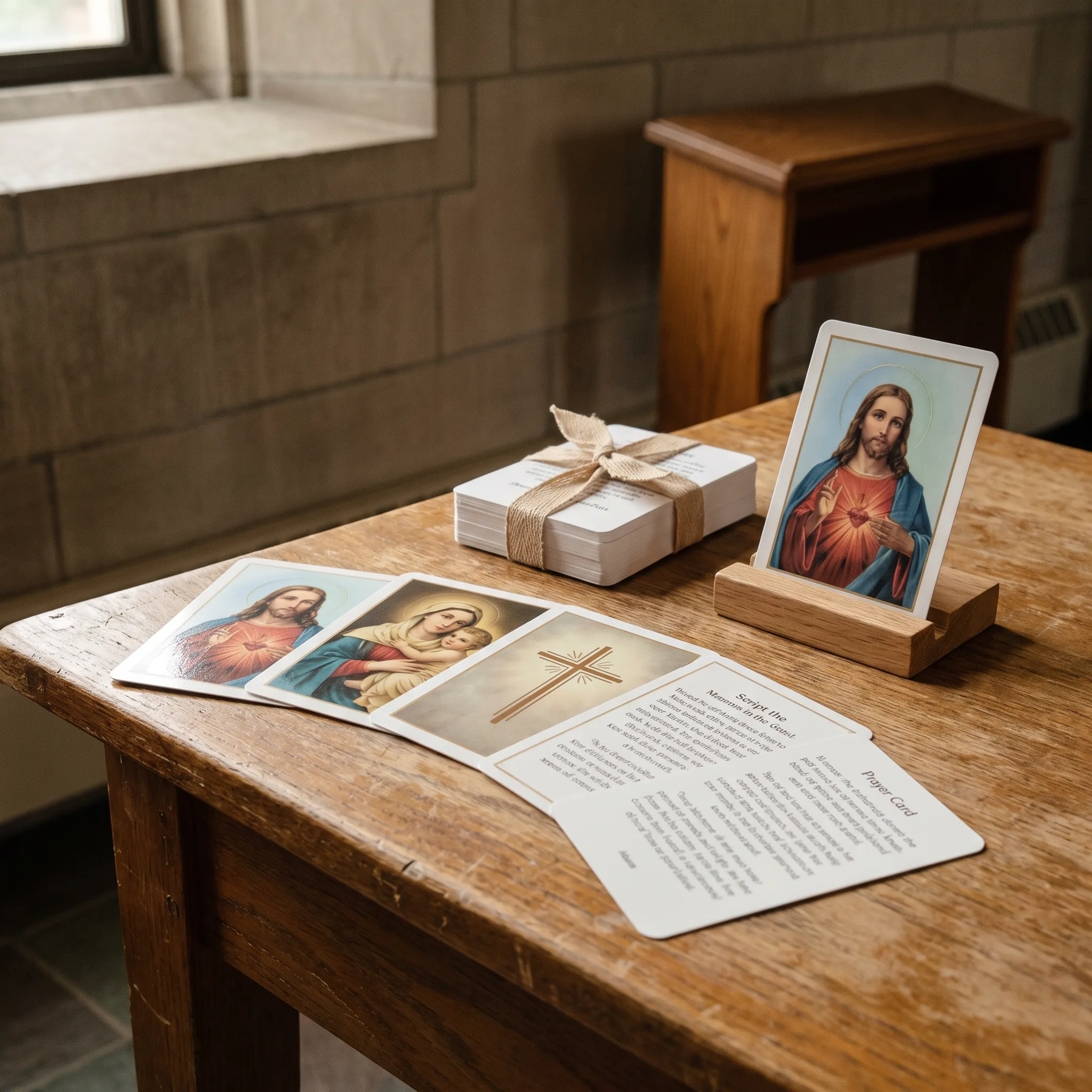 Religious organization prayer cards