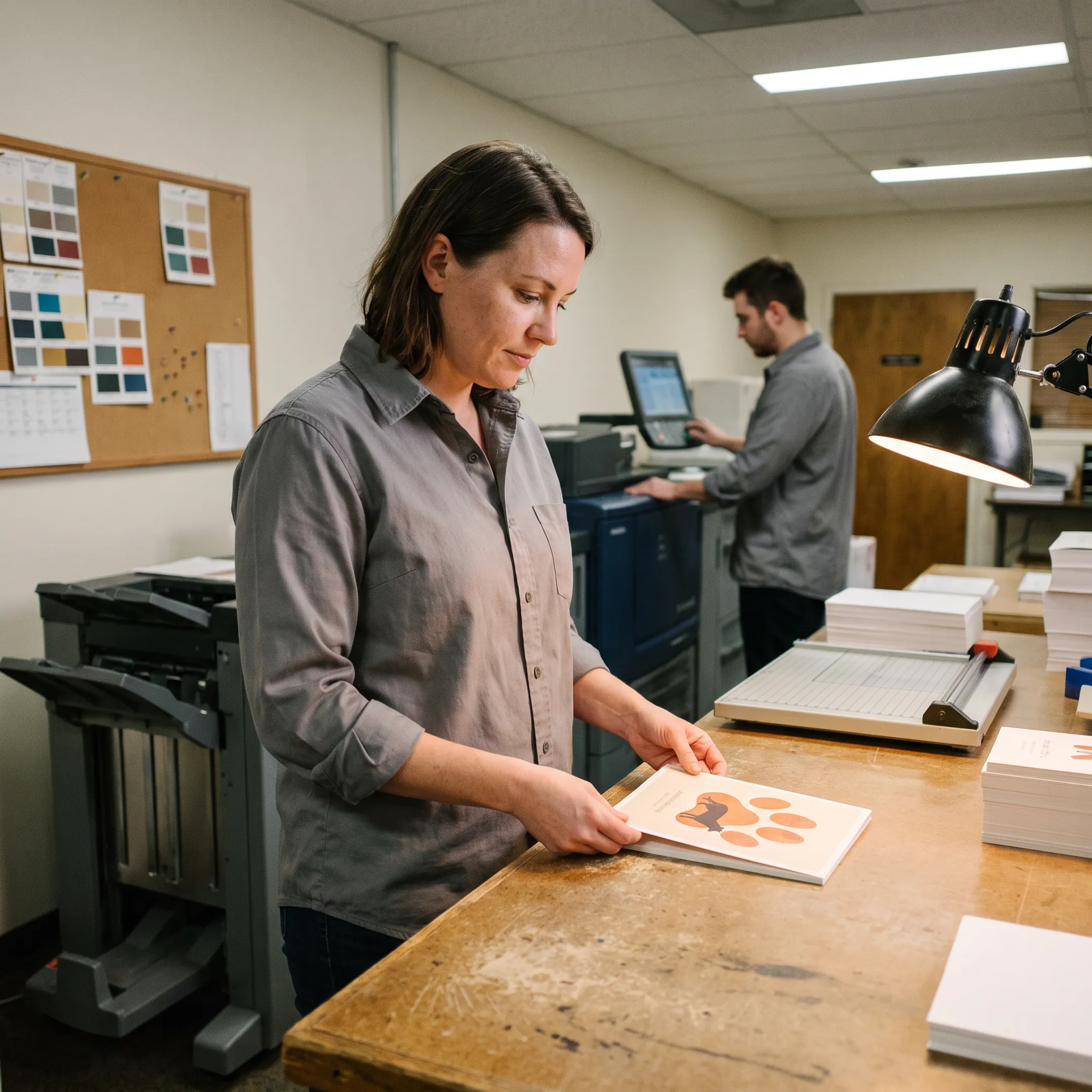 Veterinary practice using custom thank-you cards