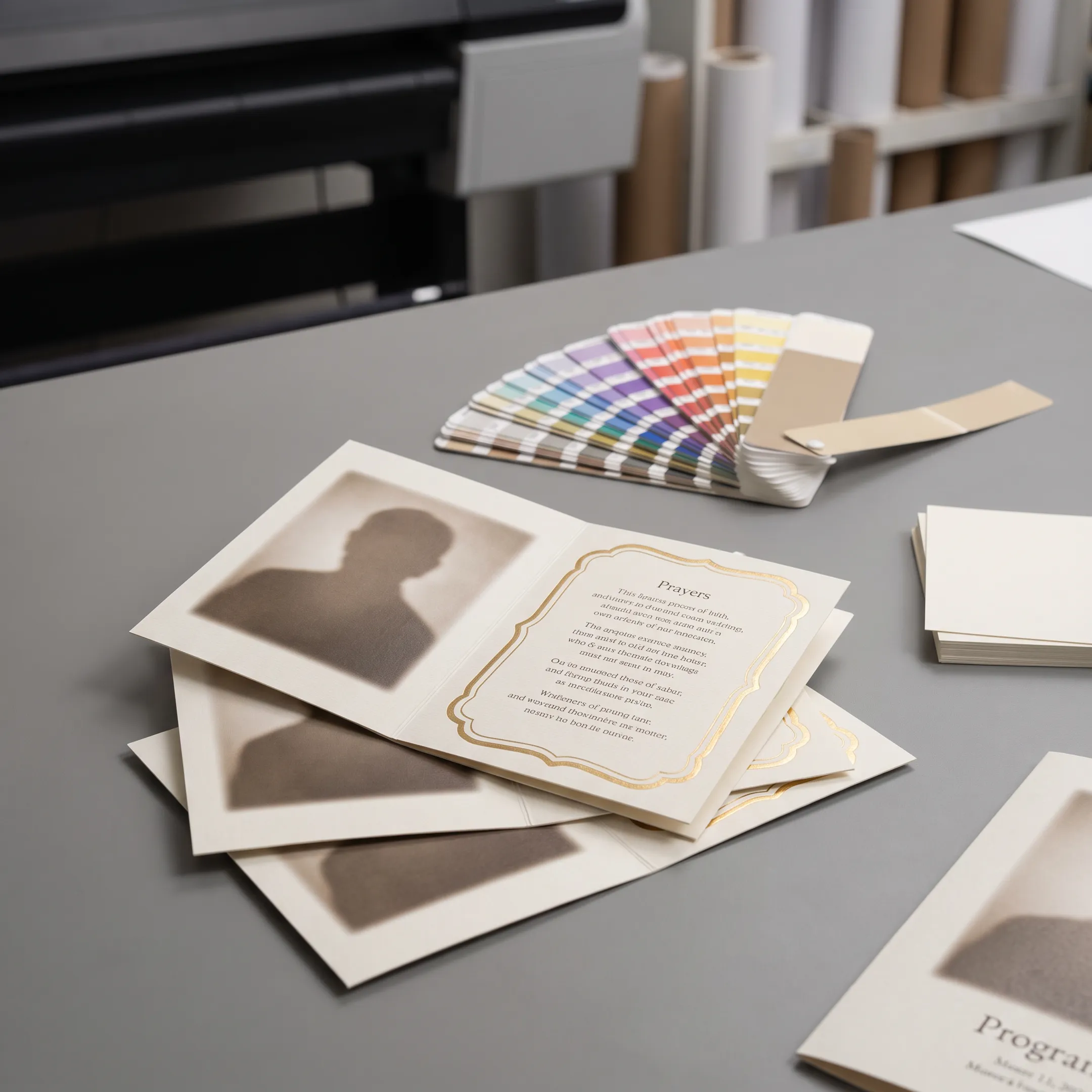 Religious memorial cards