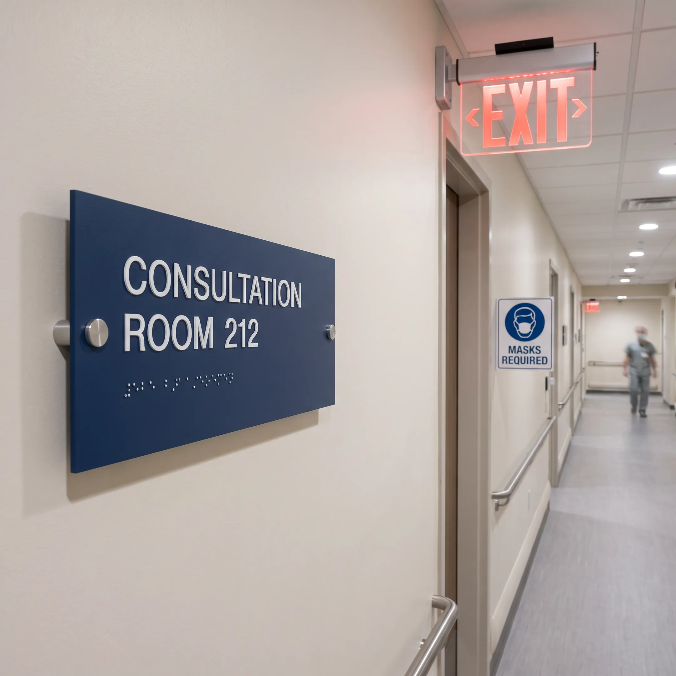 Healthcare facilities signage