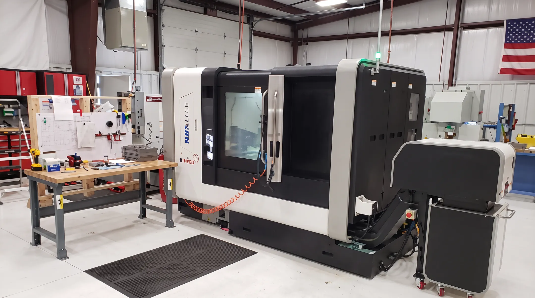 Orthopedic component manufacturing team using precision CNC machining equipment
