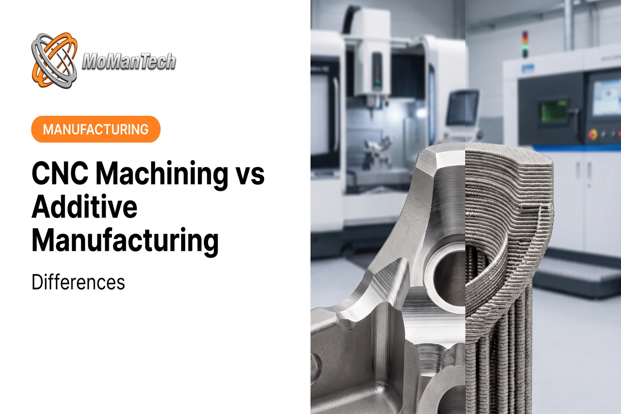 CNC Machining vs Additive Manufacturing: Differences