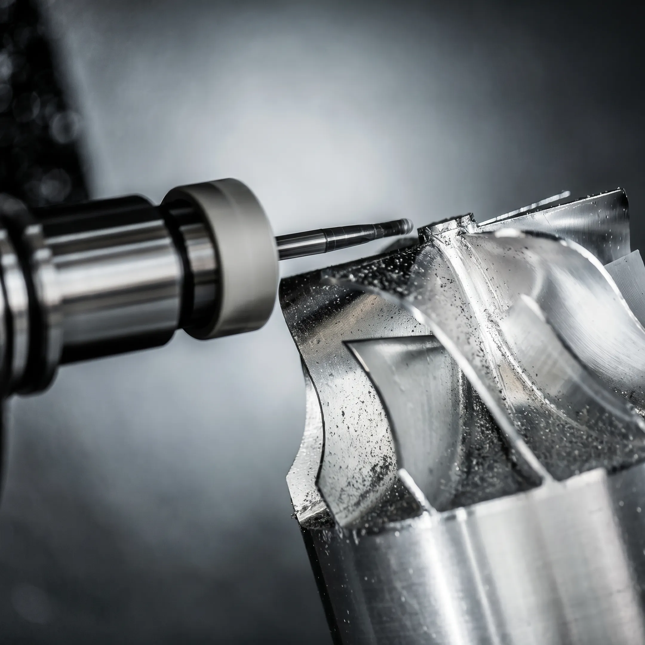 Precision CNC-machined orthopedic prototype beside inspection equipment