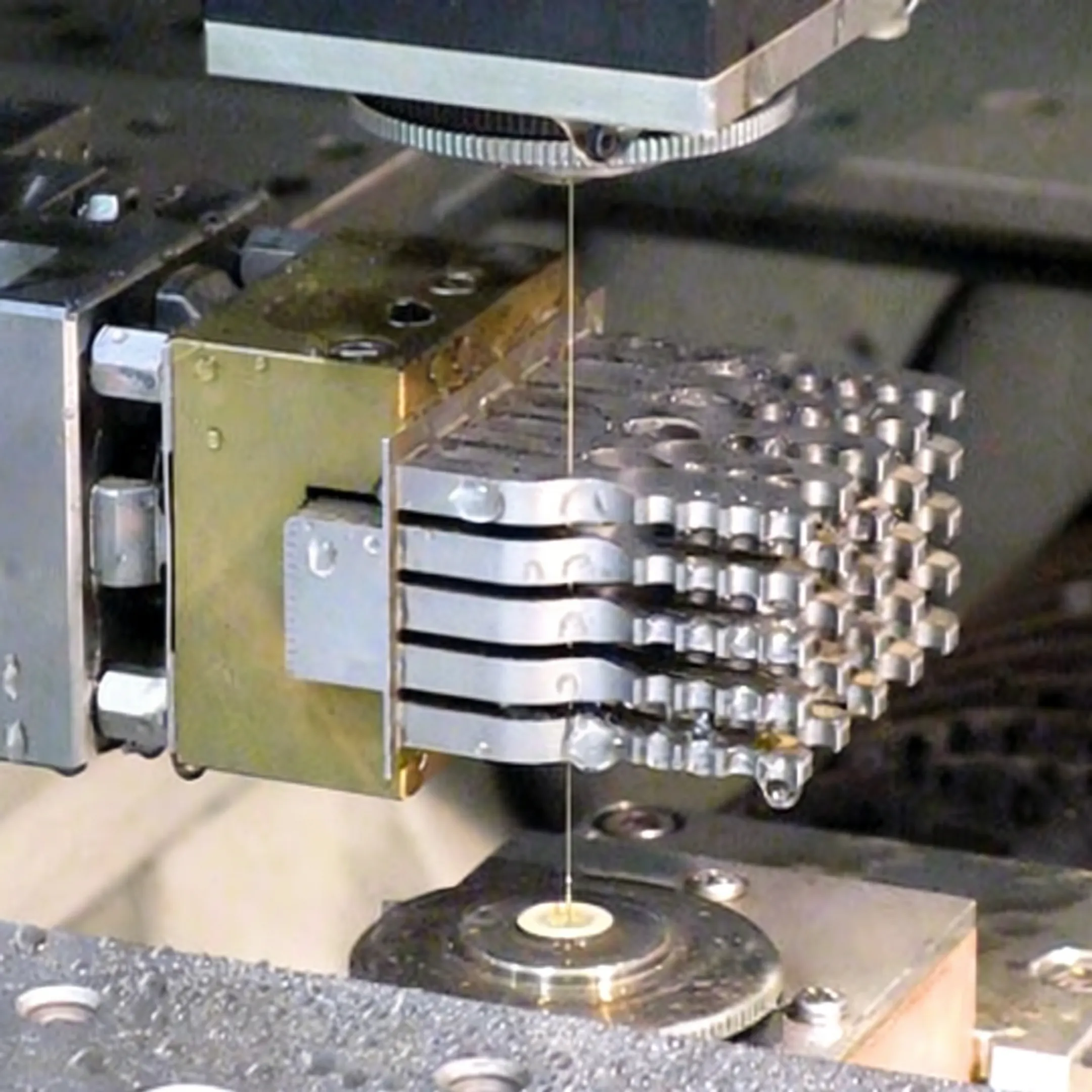 Orthopedic instrument tray components undergoing precision machining and inspection