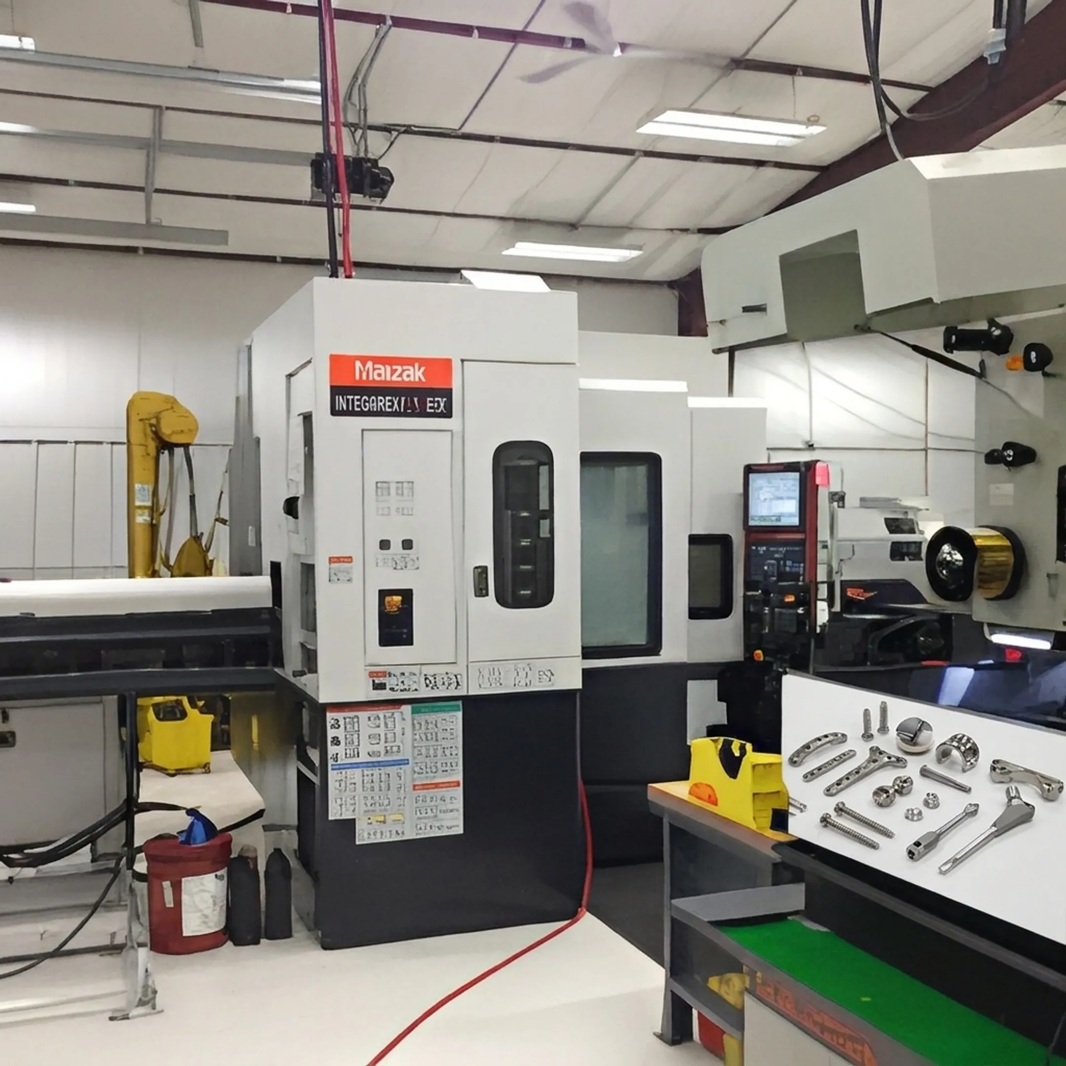 Technician inspecting a precision medical device prototype in a modern manufacturing facility