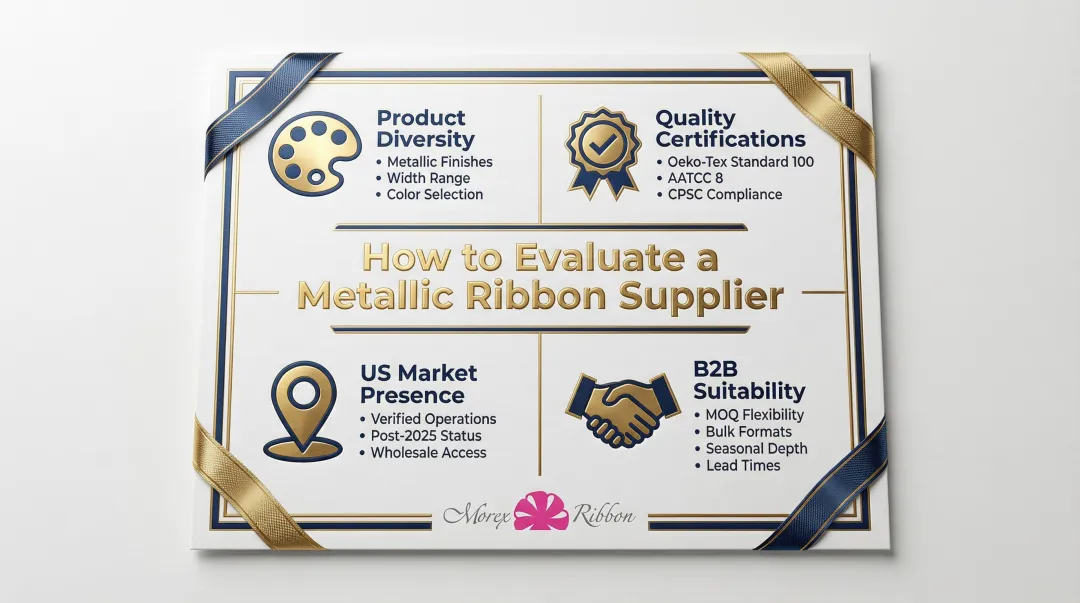 Four criteria for evaluating US metallic ribbon manufacturers B2B supplier scorecard