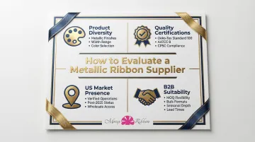 Four criteria for evaluating US metallic ribbon manufacturers B2B supplier scorecard