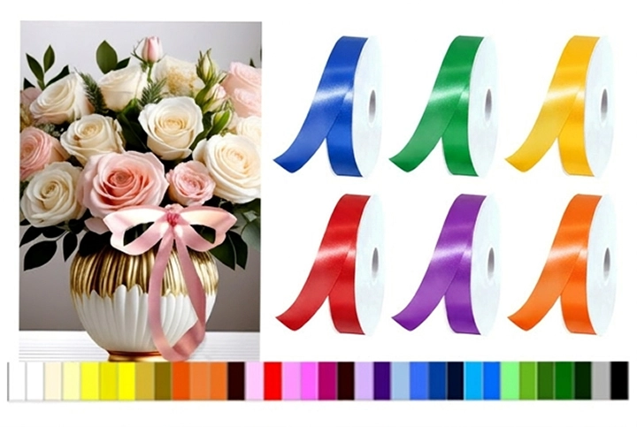Satin Ribbon | Flora Satin Ribbon — Waterproof Poly Satin for Florals