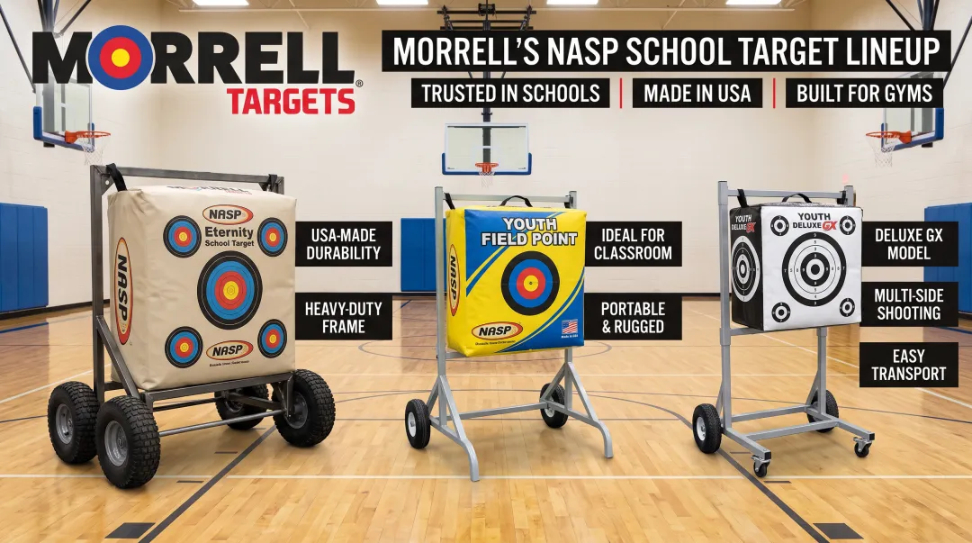 Morrell NASP school archery target product lineup for classrooms