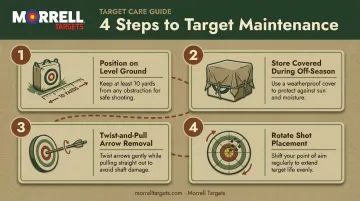 Four-step maintenance checklist for extending broadhead target lifespan