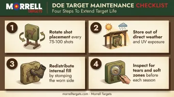 Doe target maintenance and care checklist with four essential tips