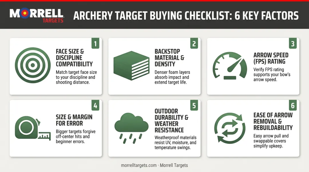 Six key buying factors for choosing a 50-meter archery target