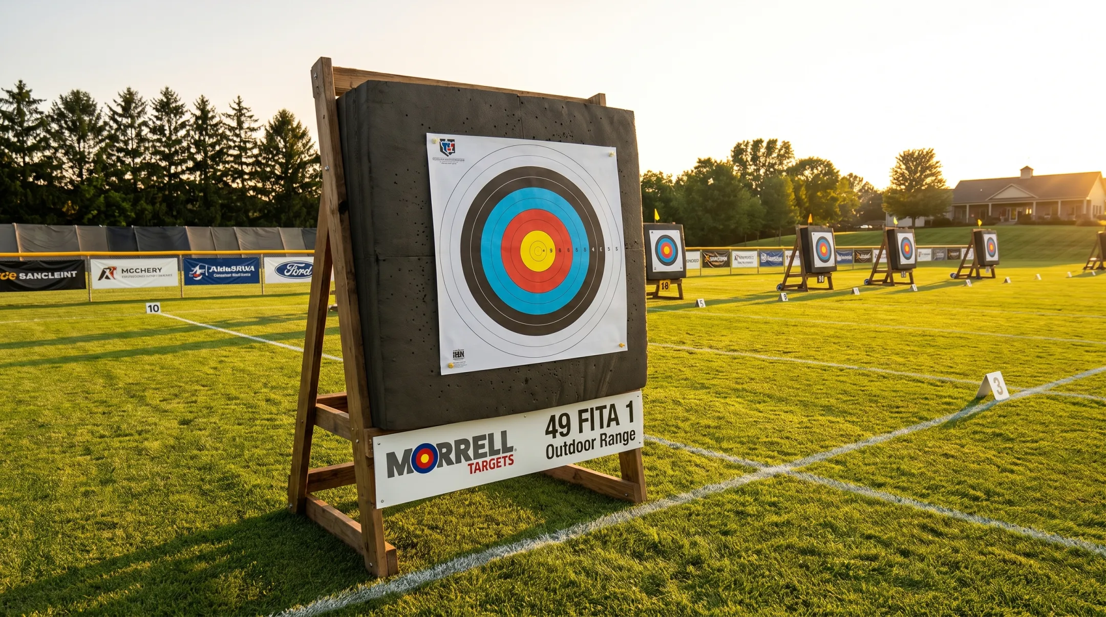 Morrell Center Punch 49 FITA outdoor range target with interchangeable faces
