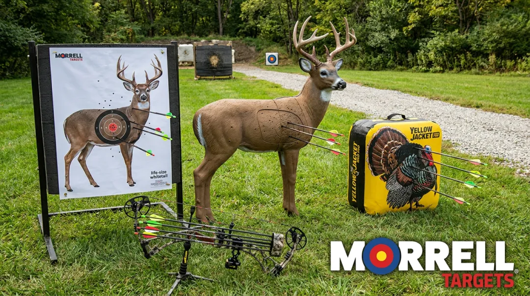 Morrell 3D whitetail deer archery targets displayed for shot placement practice