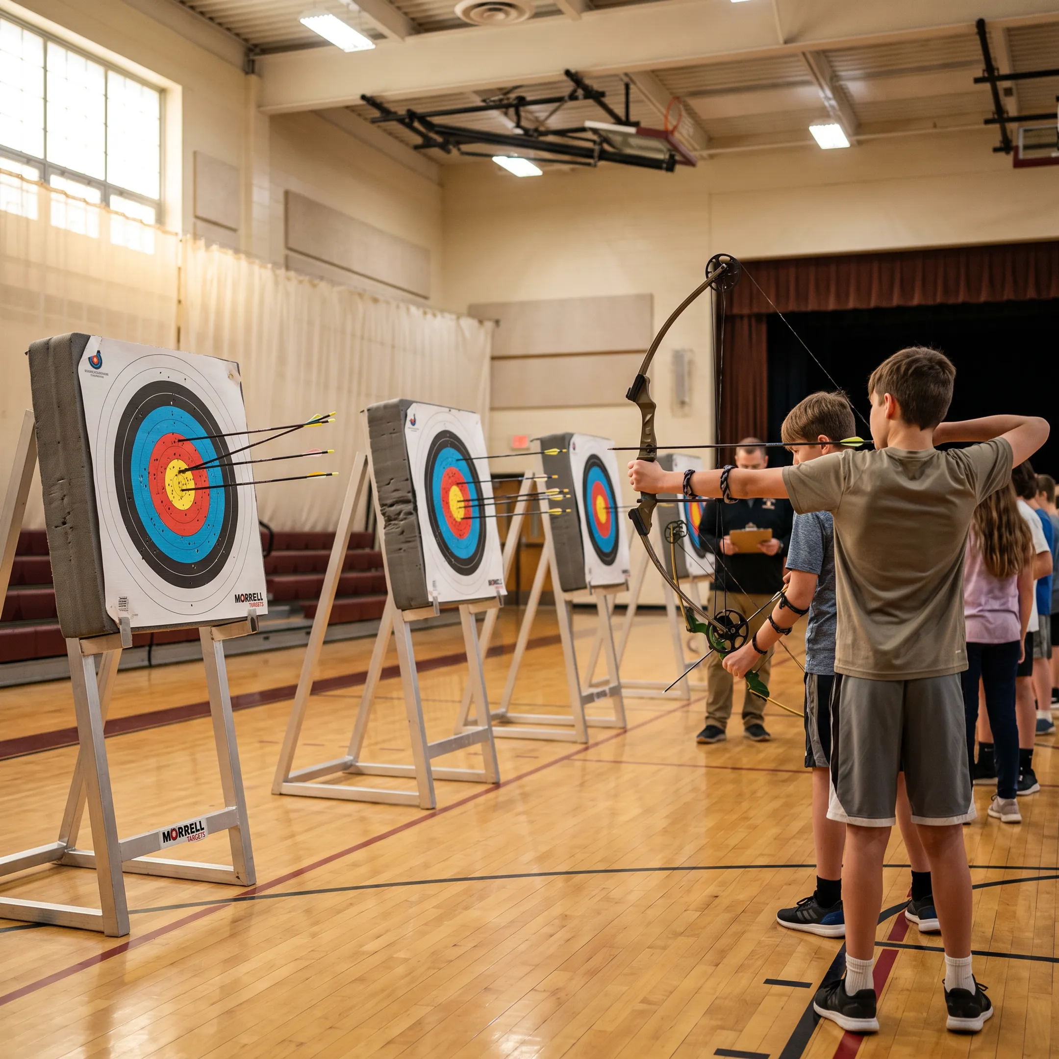 Youth archery program using foam targets