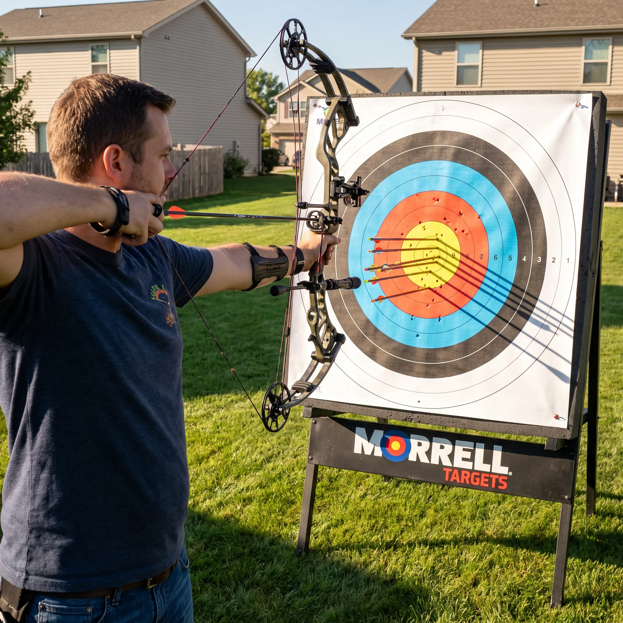 Backyard archery target face