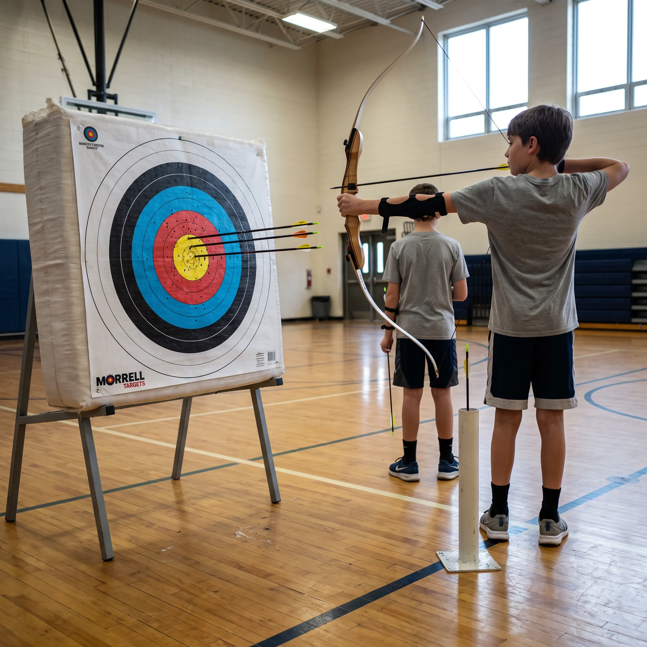School archery program using 80cm NASP target