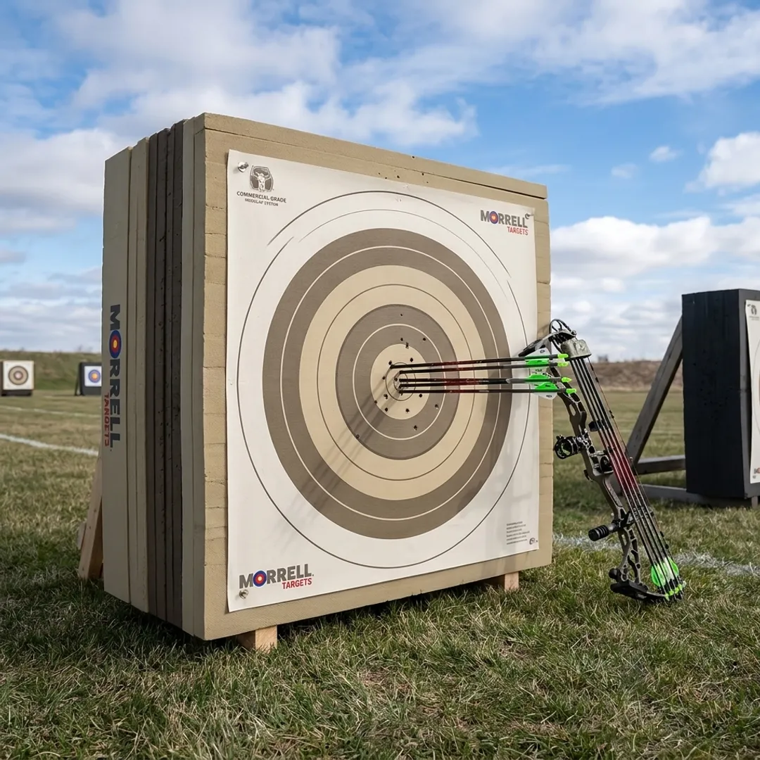 Modular archery target system with arrows