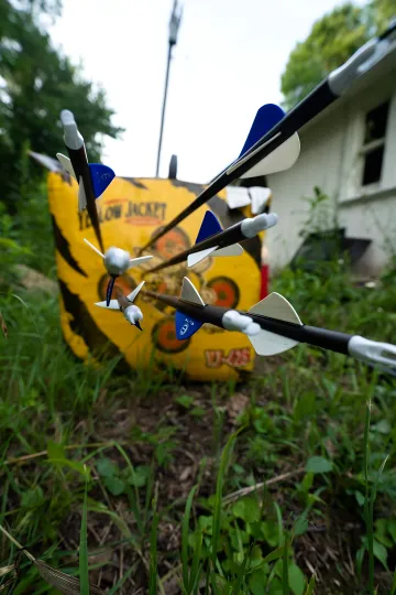 Backyard recreational archery practice