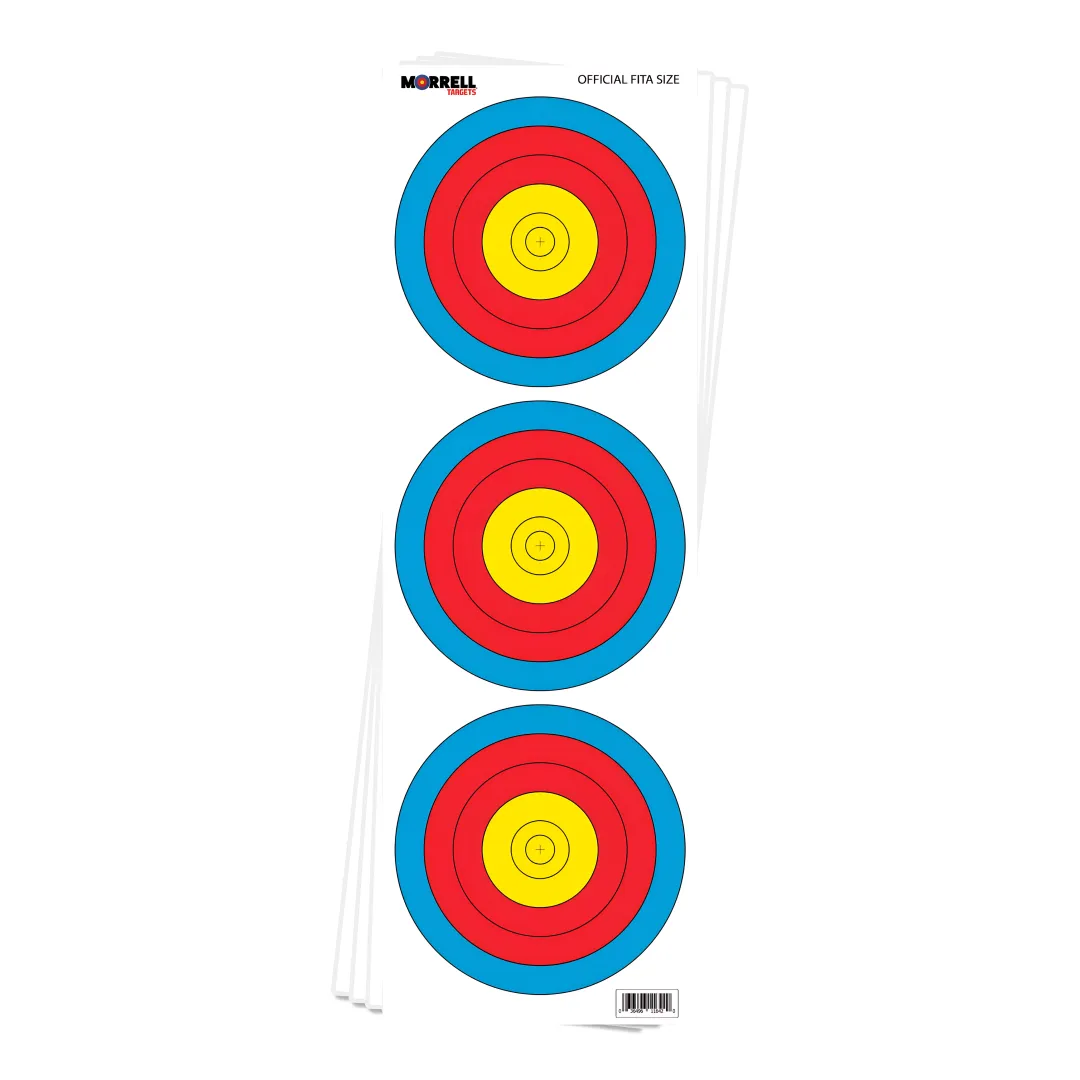 FITA Recurve Paper Face Archery Target (100 Pack)