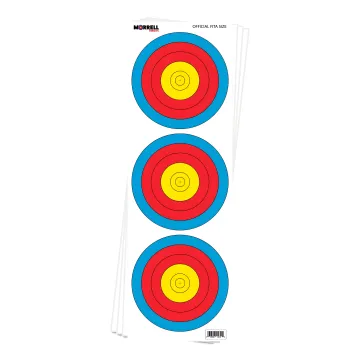 FITA Recurve Paper Face Archery Target (100 Pack)