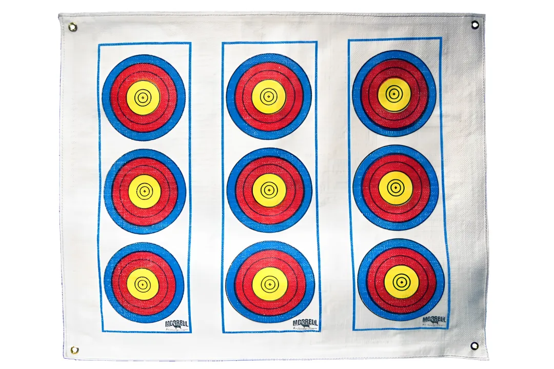 Vertical 3 Spot Polypropylene Target Face