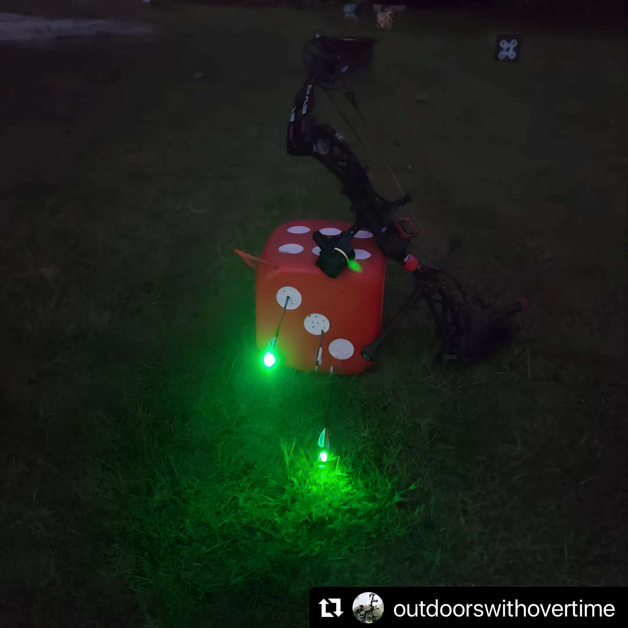 Competitive archer training with Center Punch target
