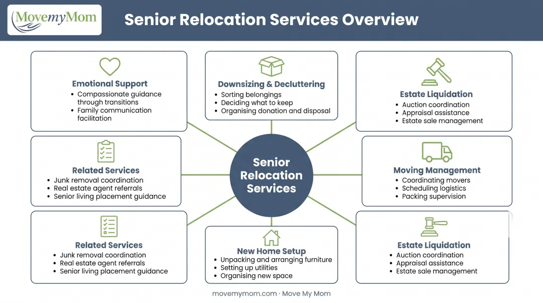 Complete senior relocation services breakdown from downsizing to settling in new home