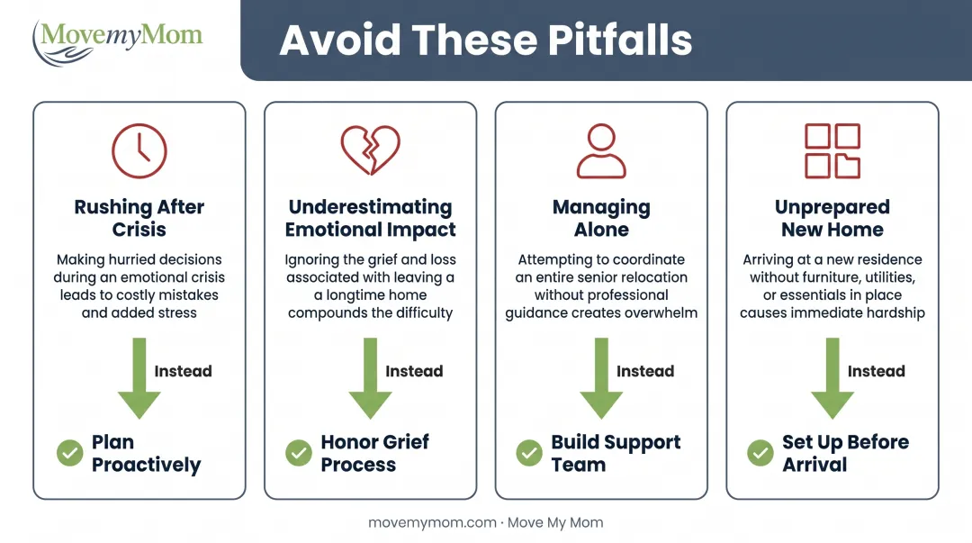 Four common mistakes families make when relocating aging parents and how to avoid them